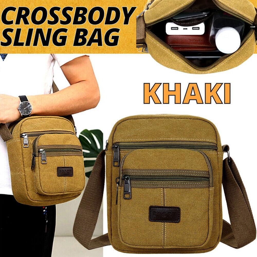 Crossbody Bag Canvas Bags Casual Shoulder Satchel Handbag Pouch Messenger Unisex - Evallys.com # #