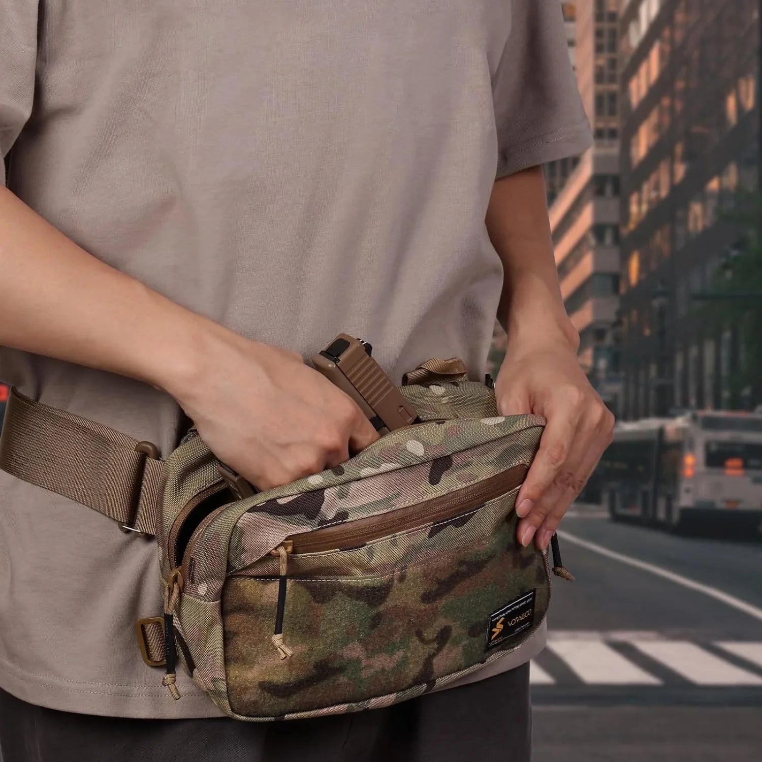 Tactical Fanny Pack EDC Waist Bag For Outdoor Shooting Fishing - Evallys.com