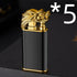 Creative Blue Tiger Double Fire Metal Winproof Lighter Inflatable Lighter - Evallys.com # #