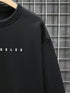 Manfinity Men Slogan Graphic Drop Shoulder Sweatshirt - Evallys.com # #