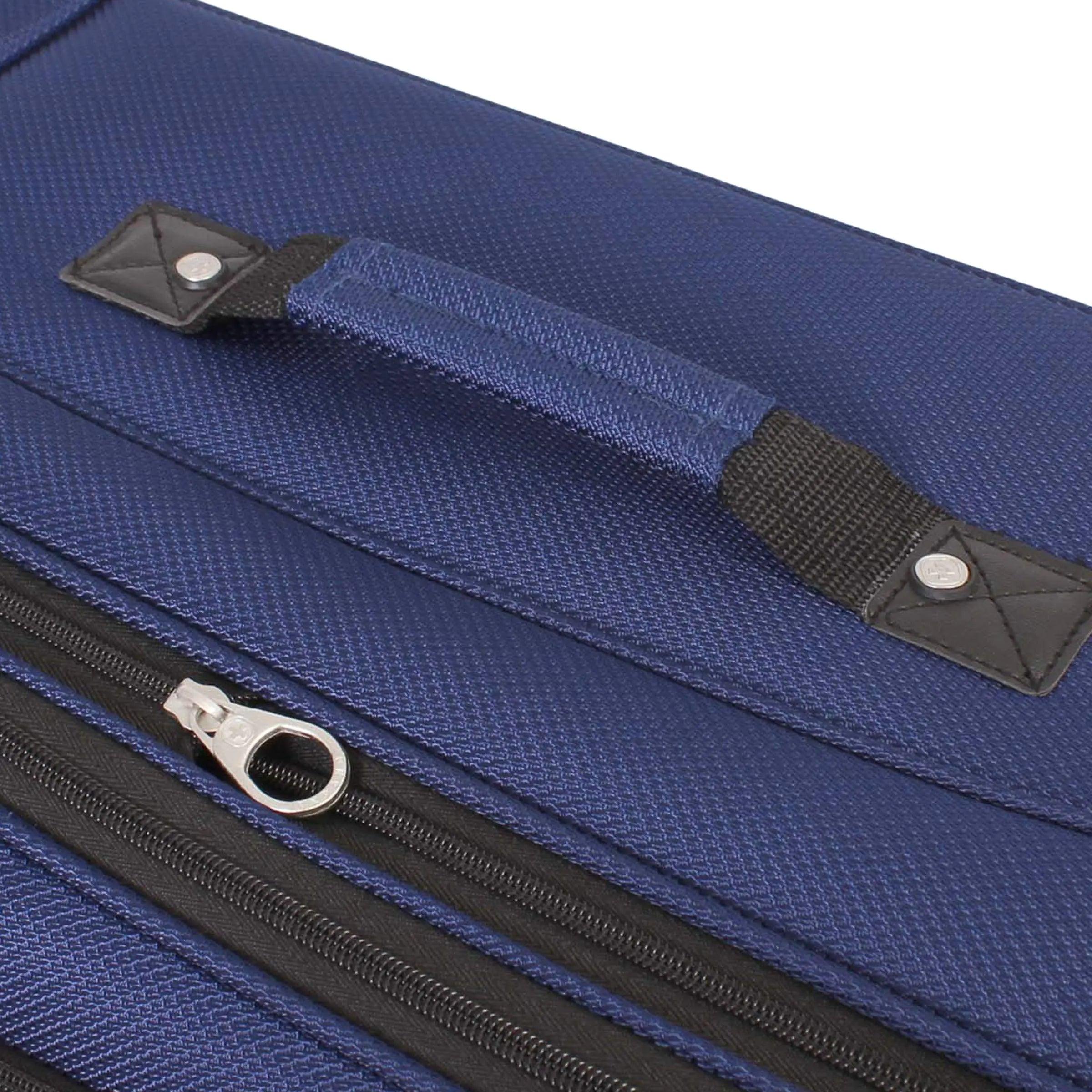 SwissGear Sion Softside Expandable Luggage, Blue, Checked-Medium 25-Inch - Evallys.com # #