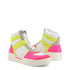 Neon Pink High Top Sneakers - Evallys.com