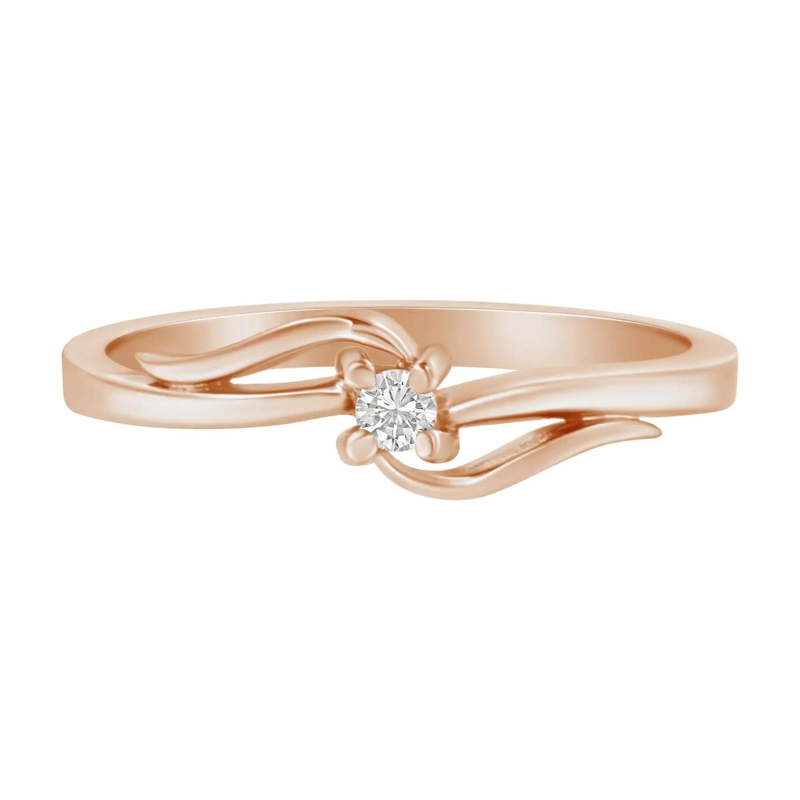 10K Gold Diamond Promise Ring (1/20 Cttw, H-I Color, I1-I2 Clarity) - Evallys.com # #