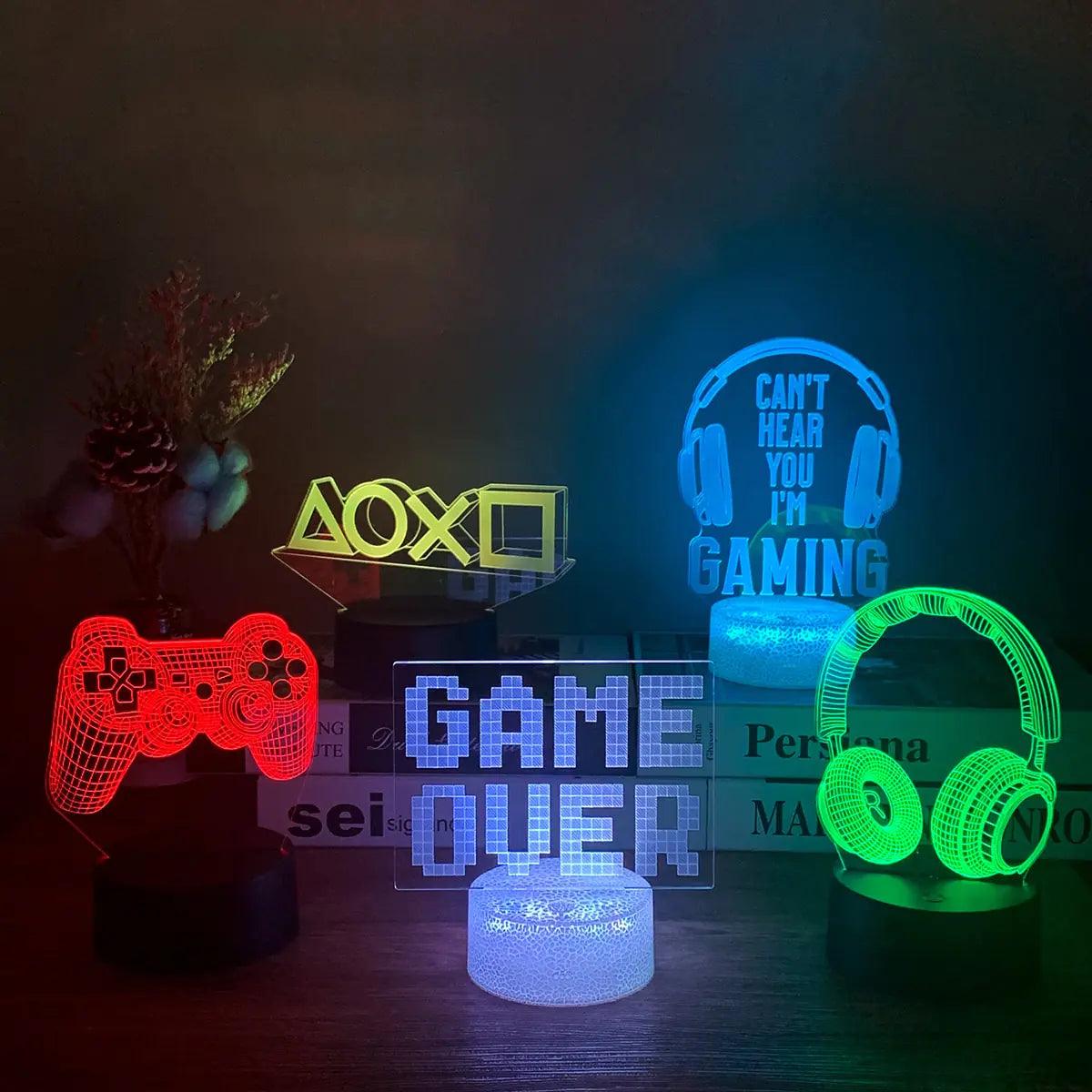 3D RGB LED Gaming Lamp - Evallys.com # #