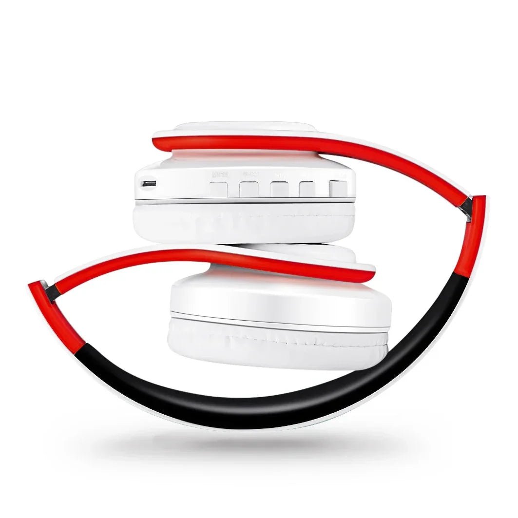 2025 Upgrading Wireless Bluetooth Headphones Stereo Headset Music Sports Overhead Earphone with Mic for Smart Phone TV PC Tablet - Evallys.com