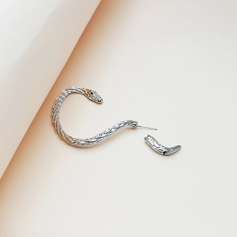 Vintage Snake Wrap Ear Hook Stainless Steel Earrings for Women Gothic Accessories Clip on Earrings Women'S Trend Earrings 2022 - Evallys.com # #