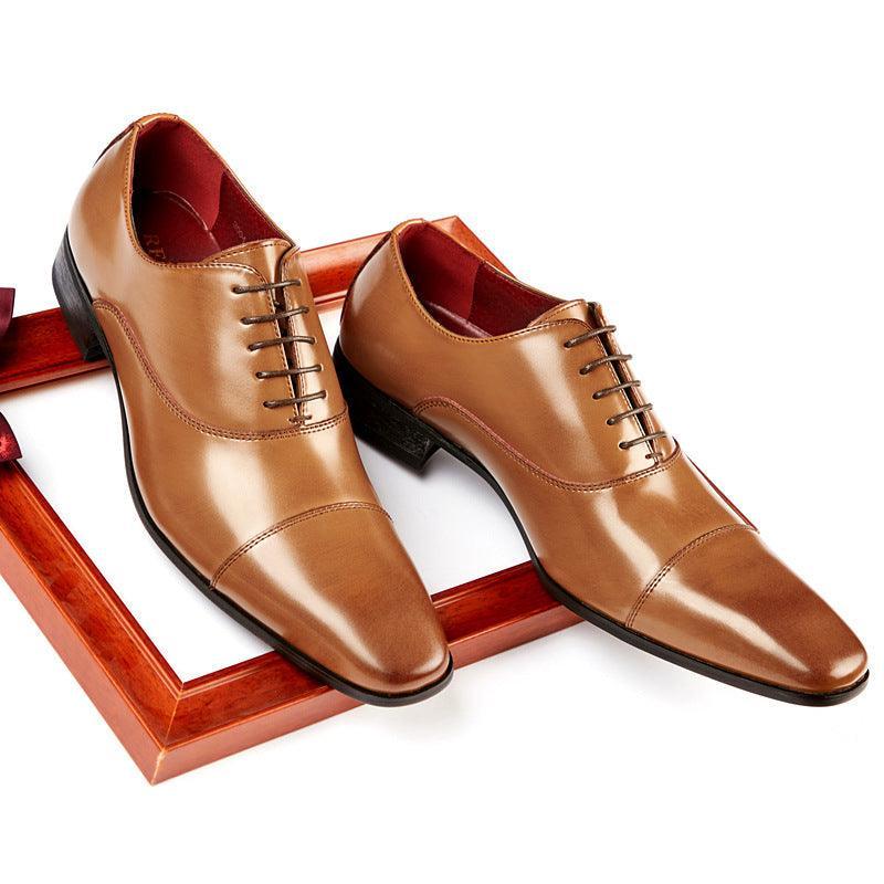 Business Leather Shoes Men's Three Leather Men's Single Shoes Casual - Evallys.com # #