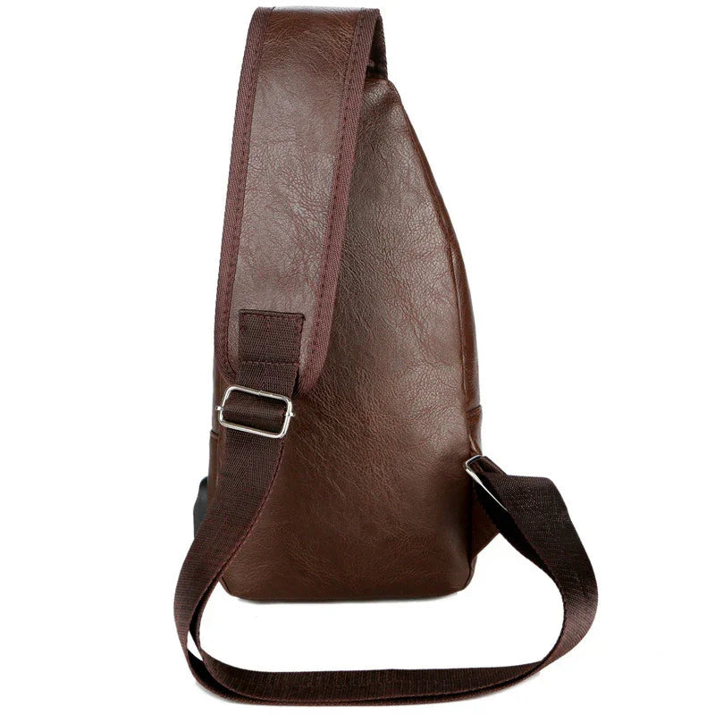 USB Portable Charging Chest Bag Messenger Bag - Evallys.com