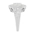 .925 Sterling Silver Round & Baguette Diamond Ring (1 Cttw, I-J Color, I2-I3 Clarity) - Evallys.com # #