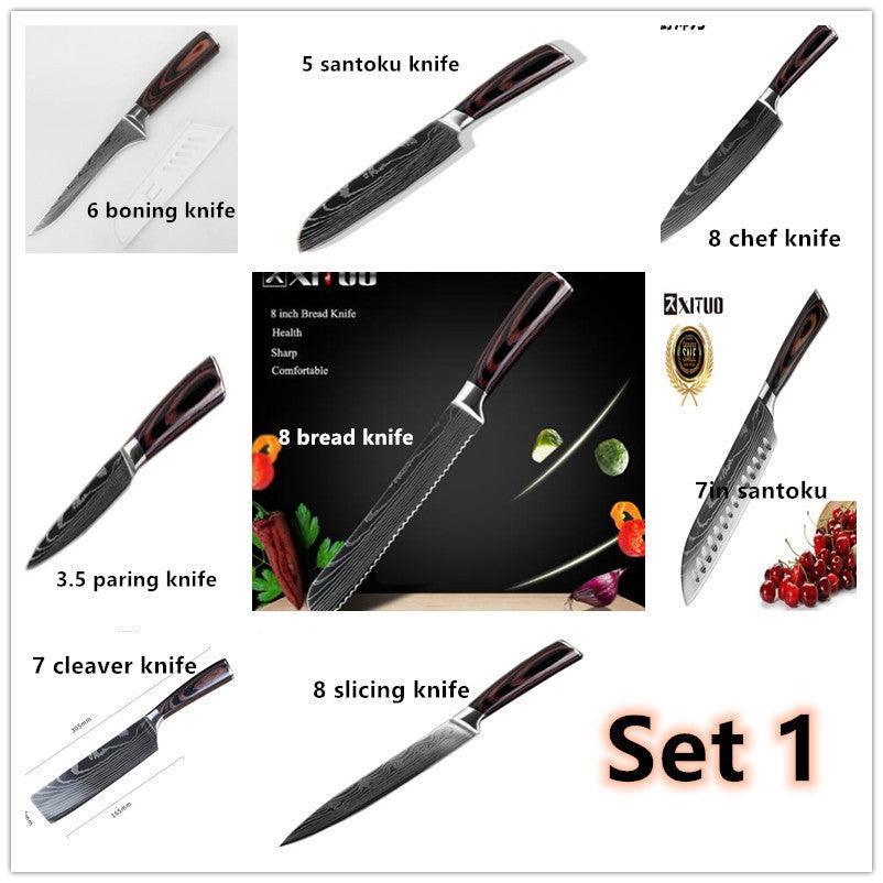 Carpenter's Special Set 6-piece Set 8-piece Set Knife Chef Knife Kitchen Knife Cooking - Evallys.com