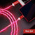 Compatible with Apple, Flowing Ligh Magnetic Streamer Data Line Cable for Iphone Android Typec - Evallys.com