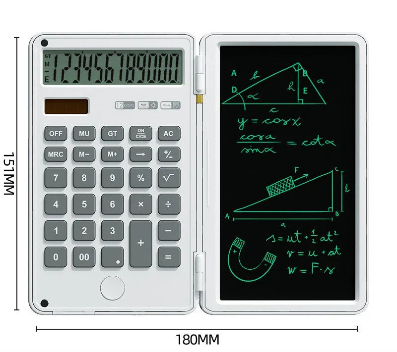 Calculator Tablet Office Portable 12 Bit Display - Evallys.com
