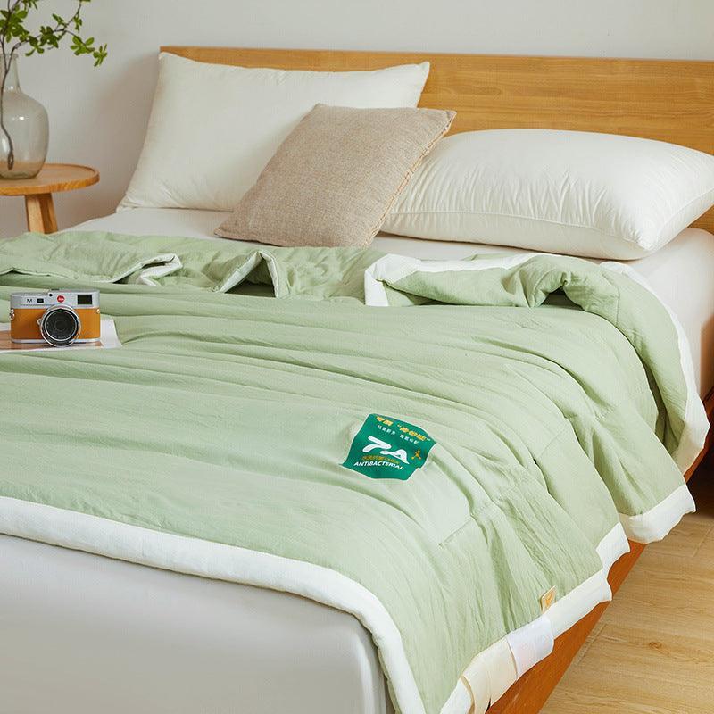 Antibacterial Raw Cotton Washable Summer Cool Quilt - Evallys.com # #