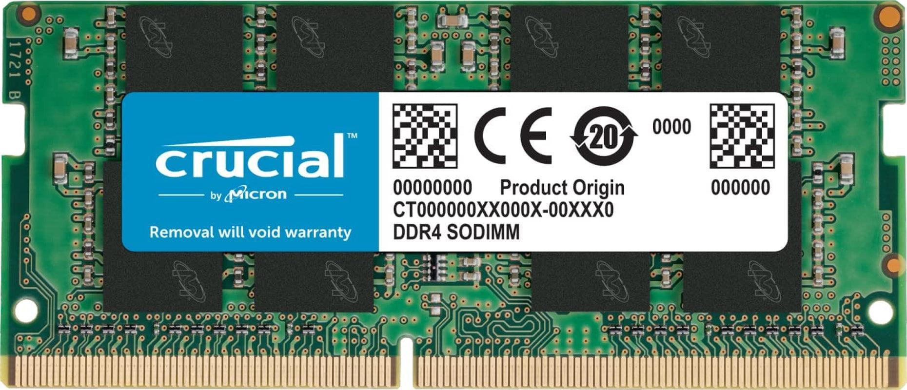 Crucial RAM 32GB Kit (2X16Gb) DDR4 3200Mhz CL22 (Or 2933Mhz or 2666Mhz) Laptop Memory CT2K16G4SFRA32A - Evallys.com # #