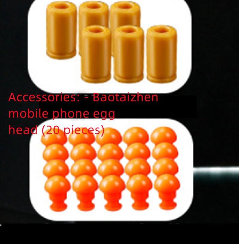 Folding Pistol Bullet Automatic Shell Throwing Toy Creative Soft Bullet Toy Mobile Phone Appearance Gun Outdoor Interactive Kid Gift - Evallys.com # #