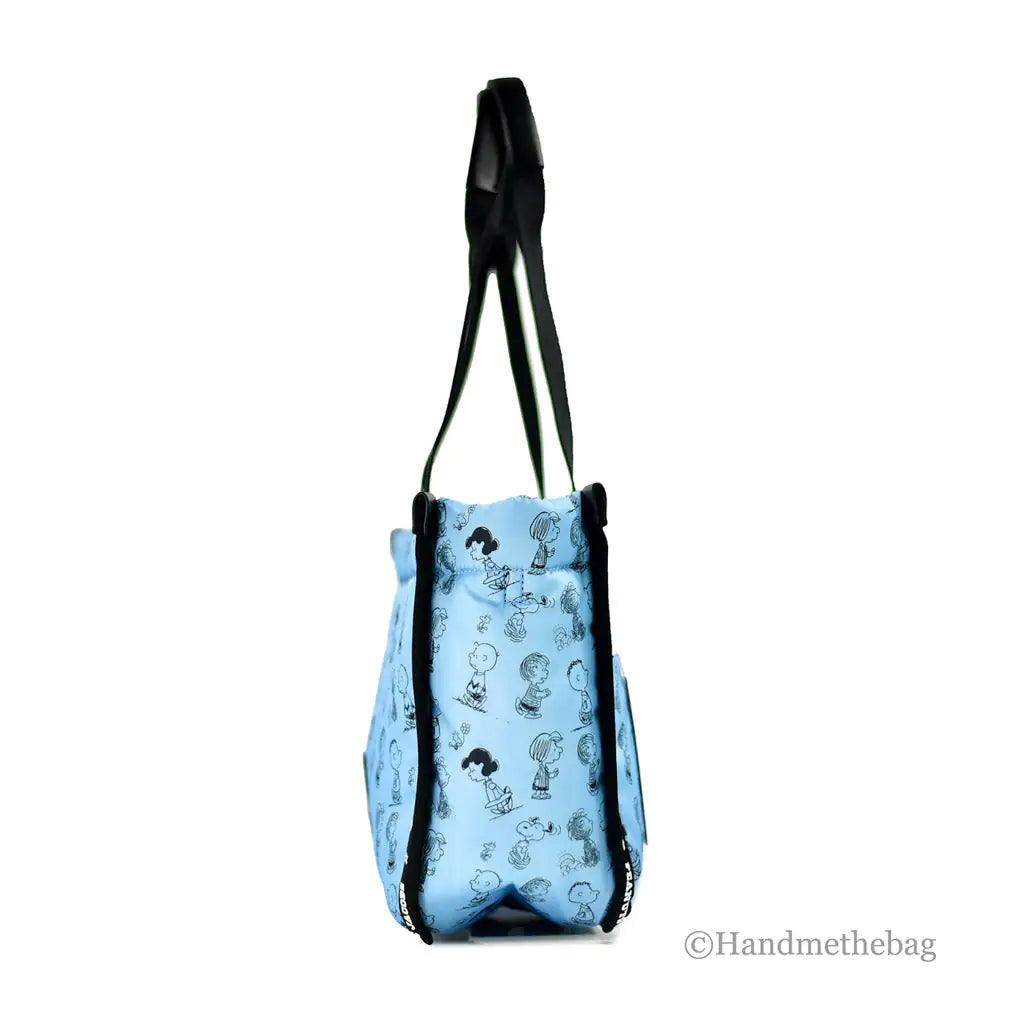 Marc Jacobs X Peanuts Blue Medium Nylon Tote Bag - Evallys.com # #