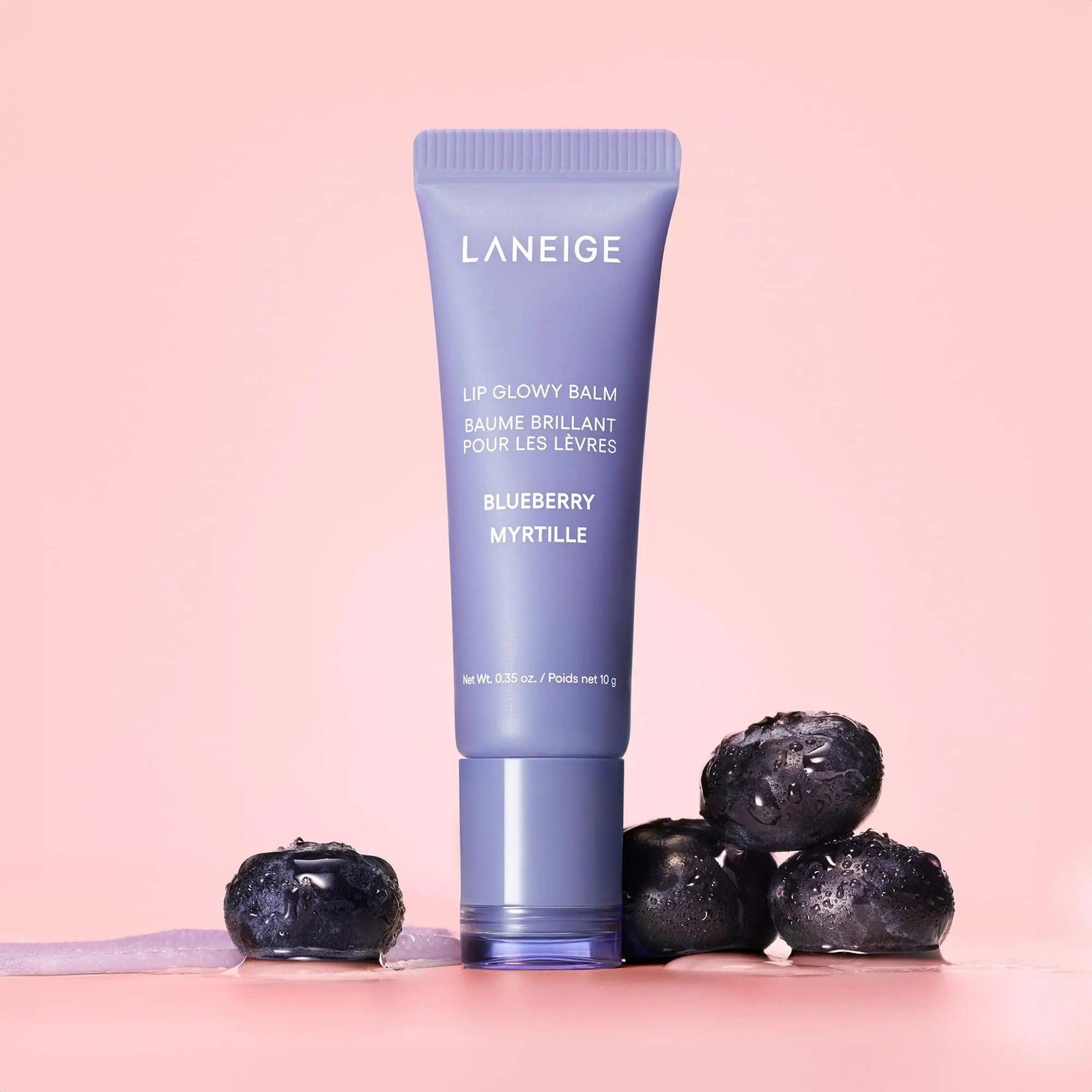 LANEIGE Lip Glowy Balm Hydrate, Glossy, Lightweight, Moisturize & Tint with Shea Butter Blueberry - Evallys.com # #