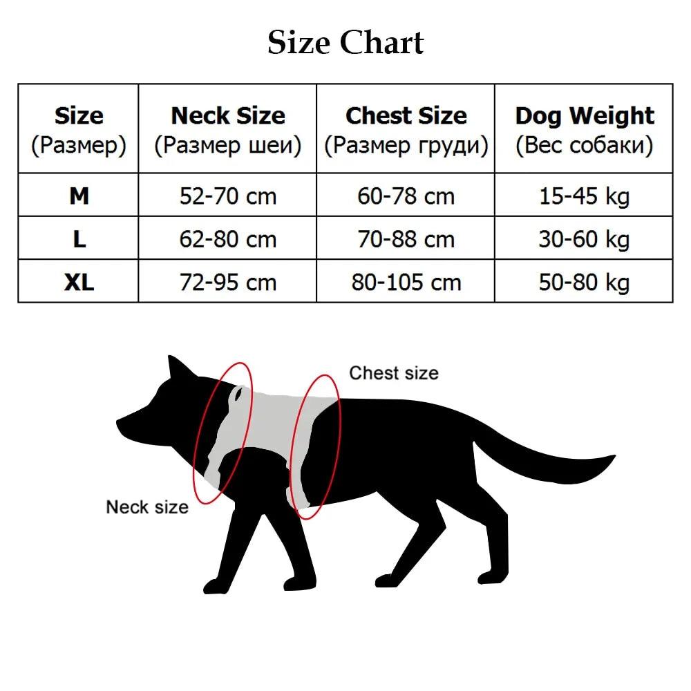 Nylon Tactical Dog Harness with Handle & Bungee Leash for Large Dogs - Evallys.com # #