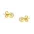 10K Gold 1/4 Cttw Round Brilliant-Cut Near Colorless Diamond Bezel-Set Stud Earrings (H-I Color, I1-I2 Clarity) - Evallys.com # #