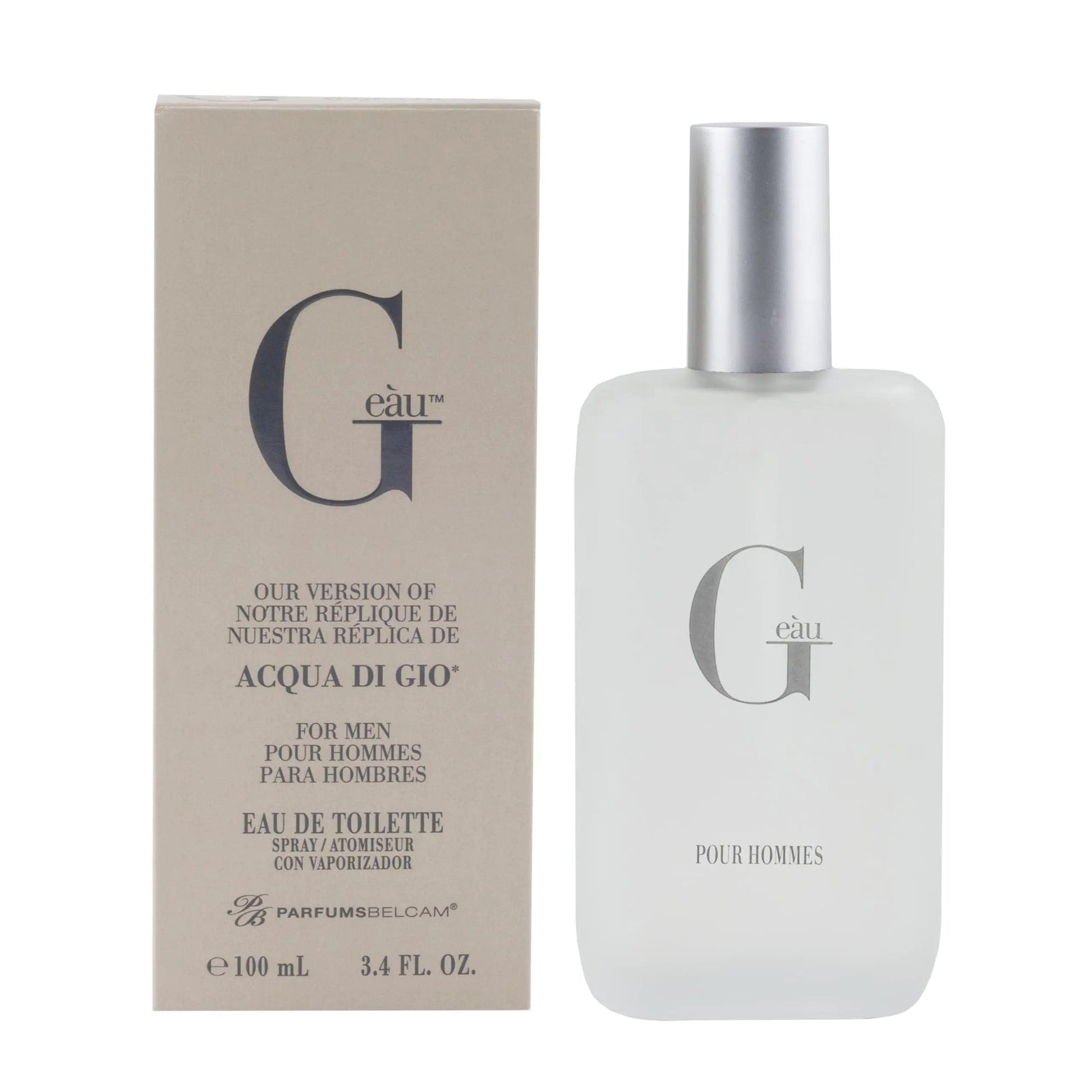 PB ParfumsBelcam G Eau de Toilette Spray, Our version of a Designer 3.4 Fl Oz. Wood 3.4 Fl Oz (Pack of 1) - Evallys.com # #