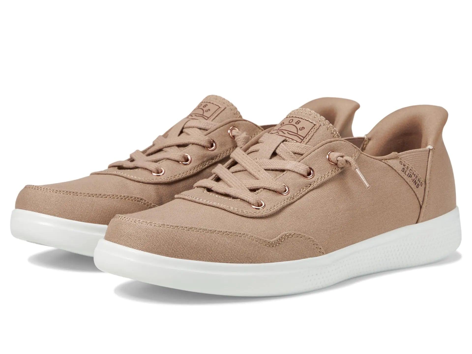 Skechers Women's Hands Free Slip-Ins Skip Cute - B Cute Sweet Sneaker 10 Tan - Evallys.com # #