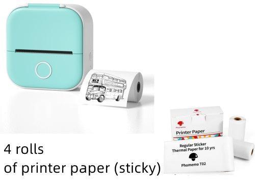 Portable Mini Thermal Label Printer Home Photo Printer Student Wrong Question Printer Bluetooth Mini Label Printer Price Tag - Evallys.com # #