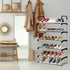 Yoytoo 5 Tier Shoe Rack, Stackable Metal 15 Pairs Shoes Organizer Storage Shelf for Closet Door Entryway - Evallys.com # #