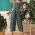 Patchwork Printed Button Suspender Jumpsuit - Evallys.com # #