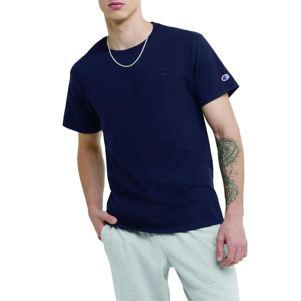 Champion Men'S Classic T-Shirt, Everyday Tee For Men, Comfortable Soft Men'S T-Shirt (Reg. Or Big & Tall) X-Large Navy - Evallys.com # #