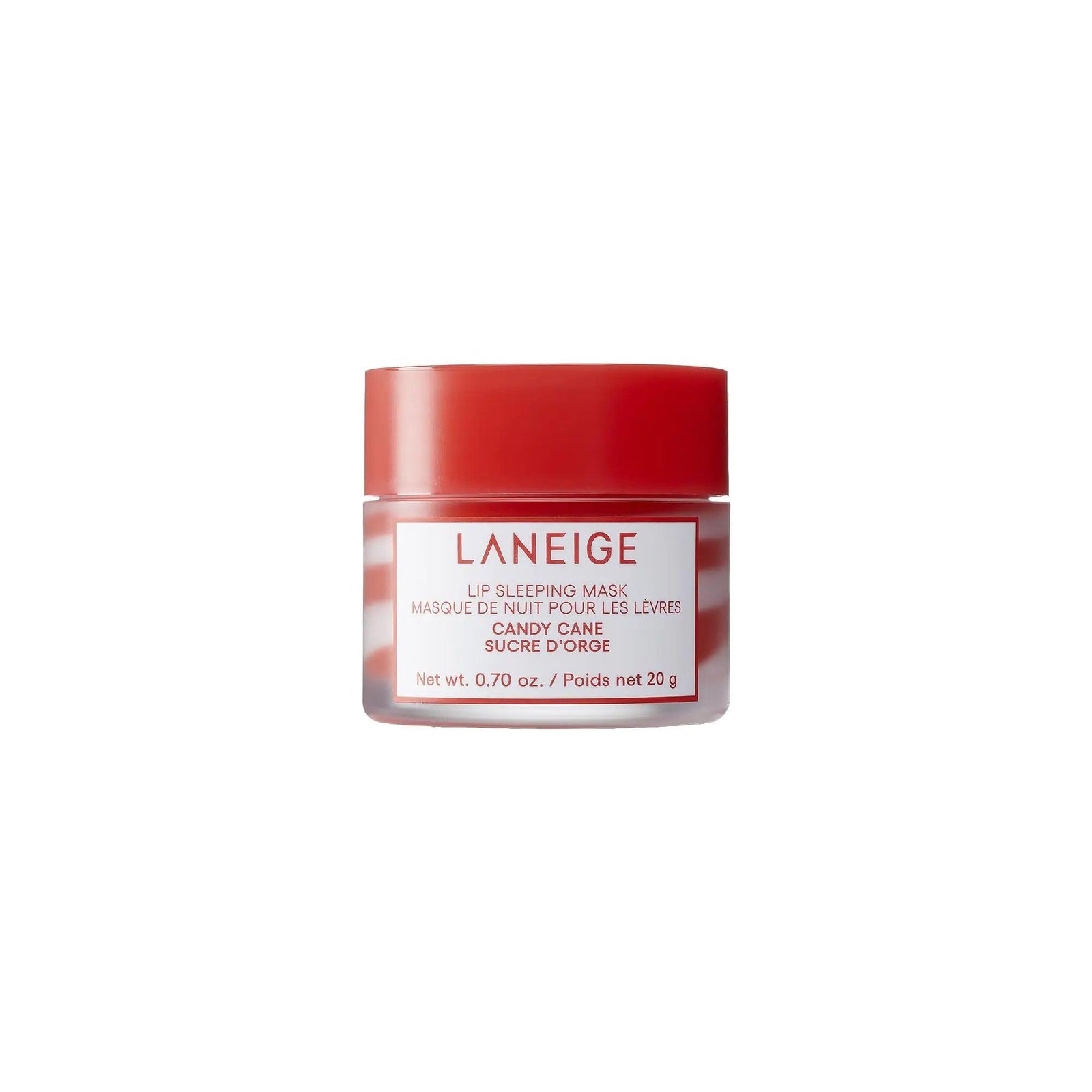 LANEIGE Lip Sleeping Mask: Nourish, Hydrate, Vitamin C, Murumuru & Shea Butter, Antioxidants, Flaky, Dry Lips Candy Cane Swirl - Evallys.com # #