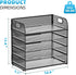 Marbrasse 2 Pack Desk Organizer with Handle, 5 Tier Paper Organizer Letter Tray Organizer, Mesh Desk File Organizer for Office, School and Home - Evallys.com # #