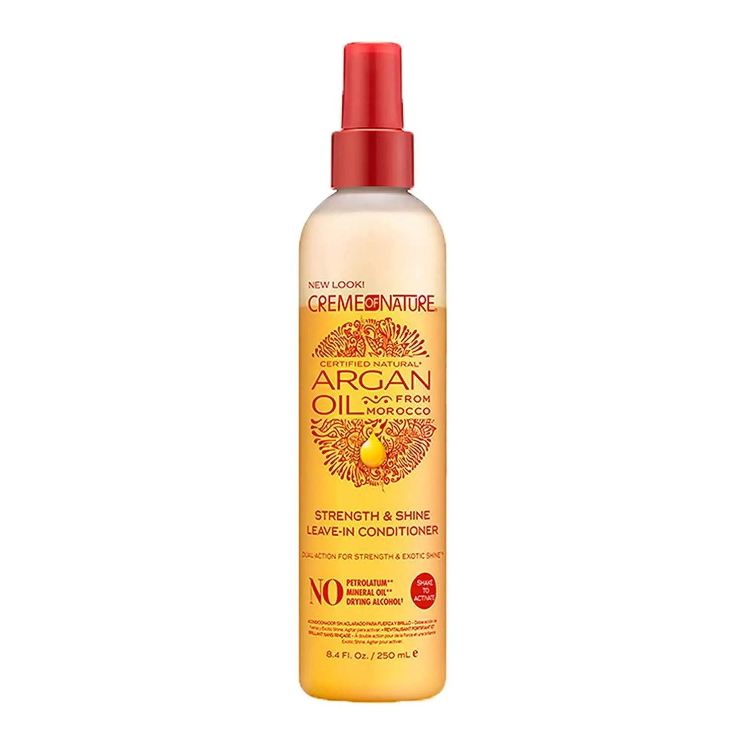 Creme of Nature, Argan Oil Leave In Conditioner, Detangling and Conditioning Formula for Normal Hair 8.45 Fl Oz 8.4 Fl Oz (Pack of 1) - Evallys.com # #