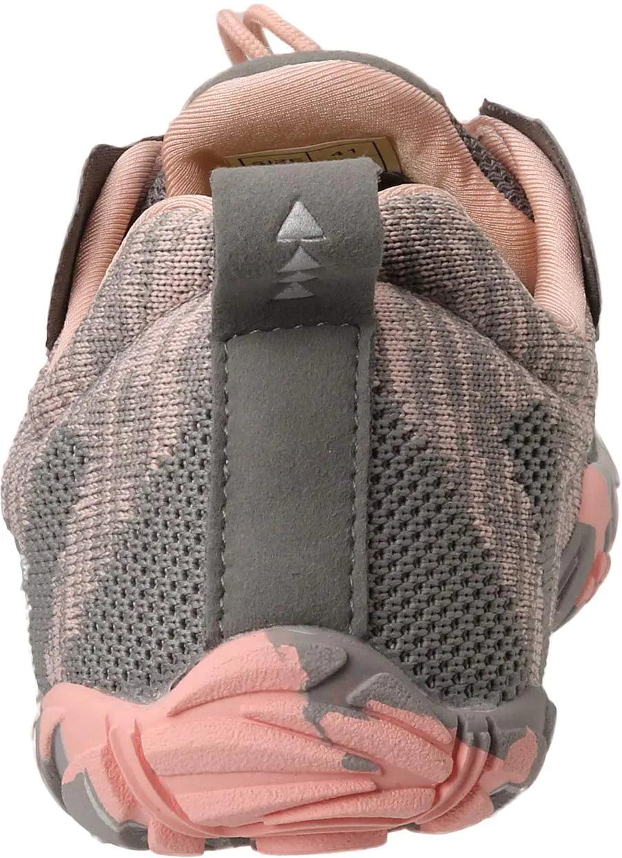 Joomra Women's Minimalist Trail Running Barefoot Shoes | Wide Toe Box | Zero Drop 9-9.5 W20 | Pink Grey - Evallys.com # #