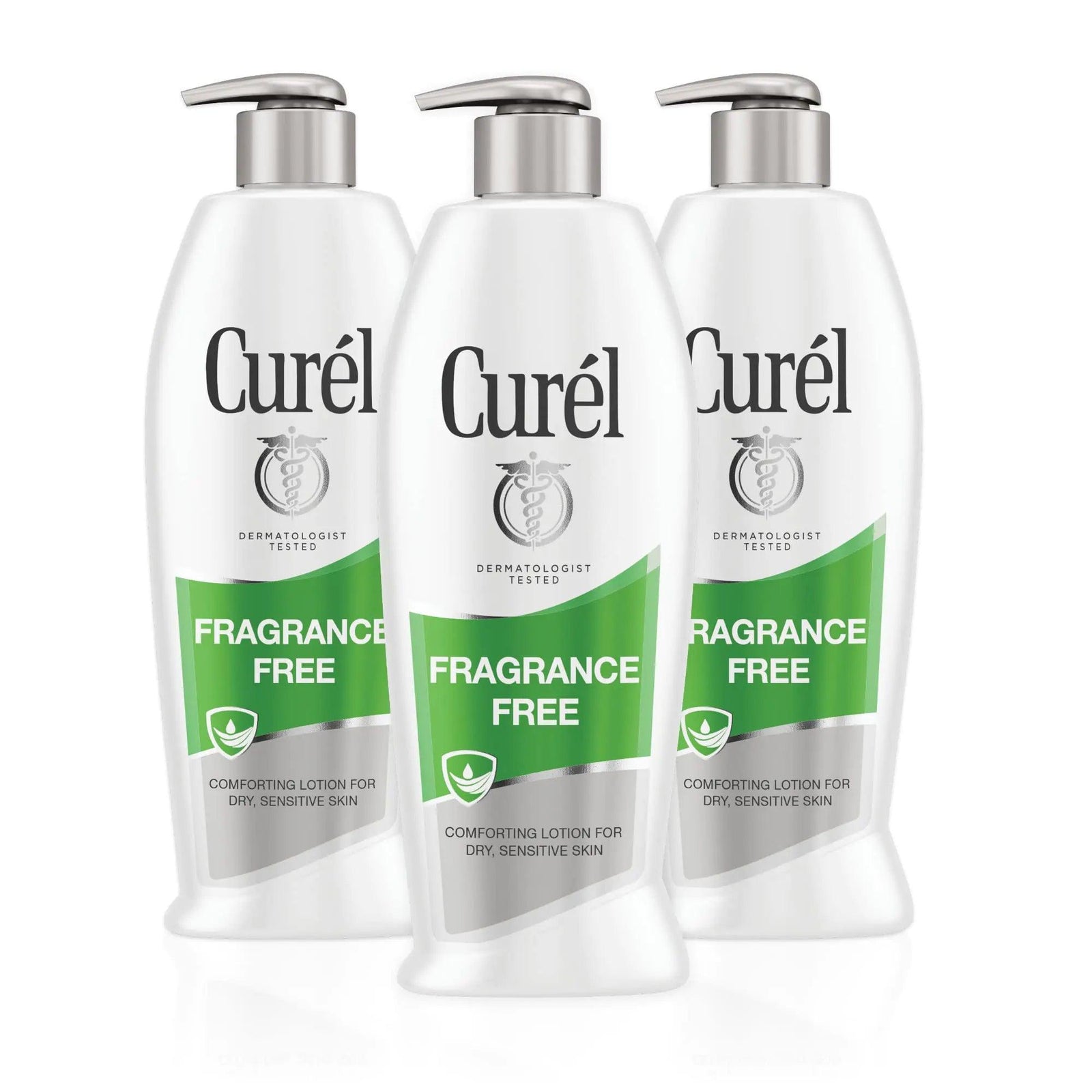 Curel Fragrance Free Body Lotion, Unscented Dry Skin Moisturizer for Sensitive Skin, with Advanced Ceramide Complex, Repairs Moisture Barrier, 13 Ounce (Pack of 3) 2.33 Fl Oz (Pack of 3) - Evallys.com # #