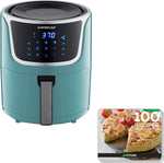 Gowise USA GW22955 7-Quart Electric Air Fryer with Dehydrator & 3 Stackable Racks, Digital Touchscreen with 8 Functions + Recipes, 7.0-Qt, Black/Copper - Evallys.com # #