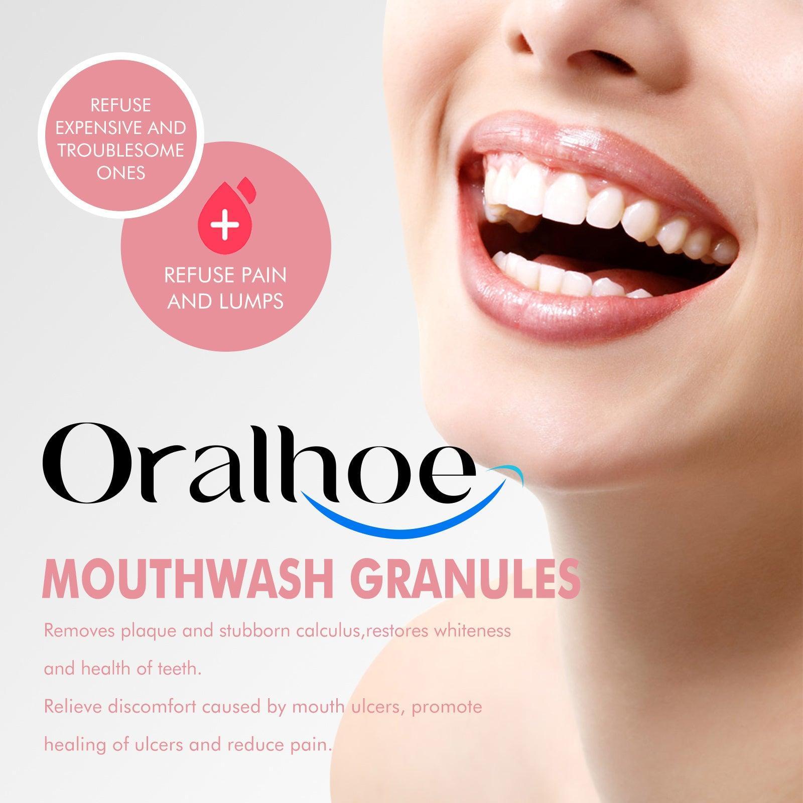 Oralhoe Peach Flavor Teeth Cleaning Mouthwash Pellets Breath Long Lasting Fragrance Clean Gums Portable Mouthwash Pellets - Evallys.com # #