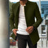 Men's Slim Coat Fashion Single-breasted Solid Color Business Jackets Fall And Winter Tops Outwear Clothing - Evallys.com # #