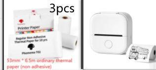 Portable Mini Thermal Label Printer Home Photo Printer Student Wrong Question Printer Bluetooth Mini Label Printer Price Tag - Evallys.com
