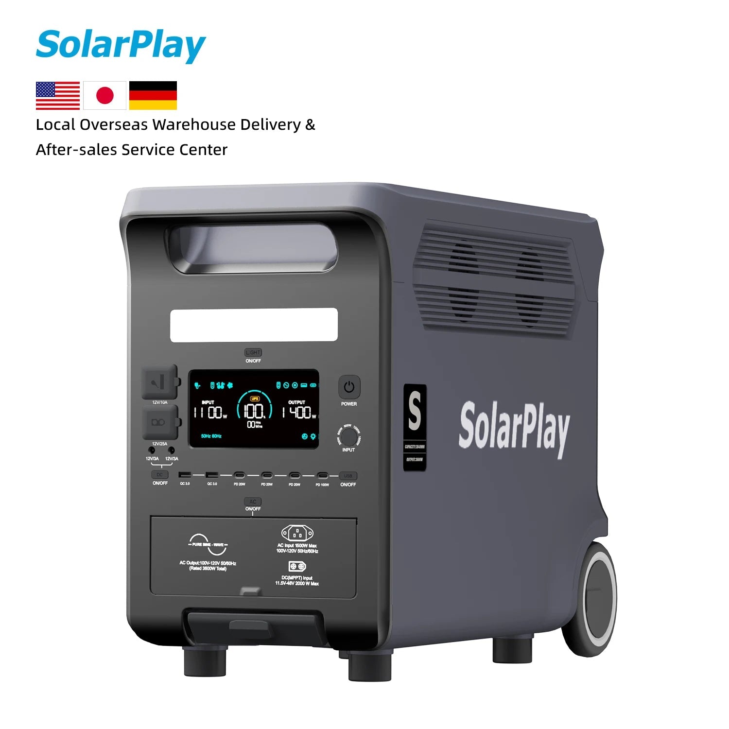 3600W Portable Power Station – Solar Generator for Camping & Backup - Evallys.com
