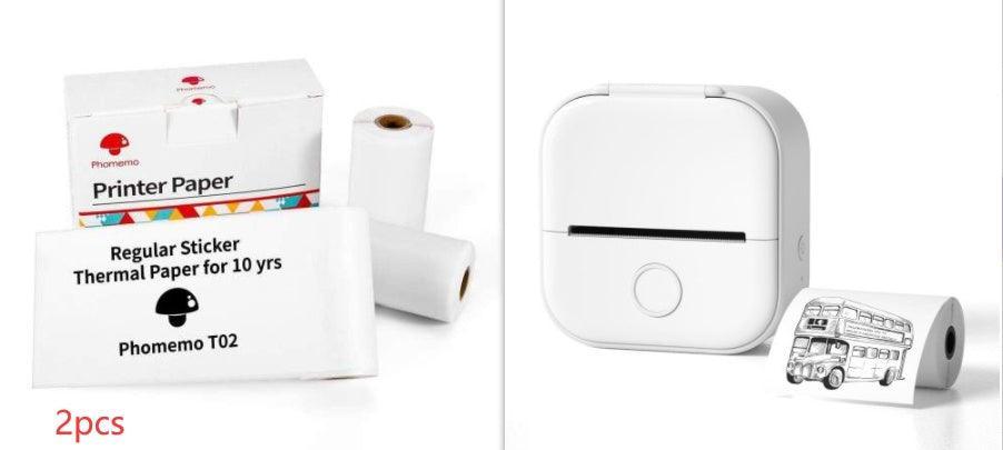 Portable Mini Thermal Label Printer Home Photo Printer Student Wrong Question Printer Bluetooth Mini Label Printer Price Tag - Evallys.com