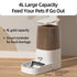 ROJECO Automatic Cat Feeder Pet Smart Cat Food Kibble Dispenser Remote Control Wifi Button Auto Feeder for Cats Dog Accessories - Evallys.com # #