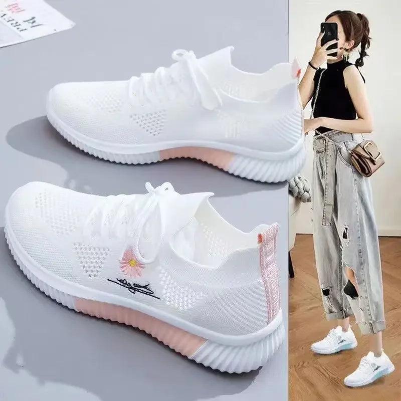 New Women Sneakers 2024 Summer Autumn High Heels Ladies Casual Shoes Women Wedges Platform Shoes Female Thick Bottom Trainer - Evallys.com # #