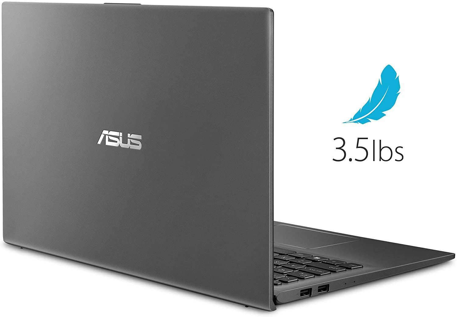 ASUS Vivobook 15 Thin and Light Laptop, 15.6” FHD Display, Intel I3-1005G1 CPU, 8GB RAM, 128GB SSD, Backlit Keyboard, Fingerprint, Windows 10 Home in S Mode, Slate Gray, F512JA-AS34 - Evallys.com # #