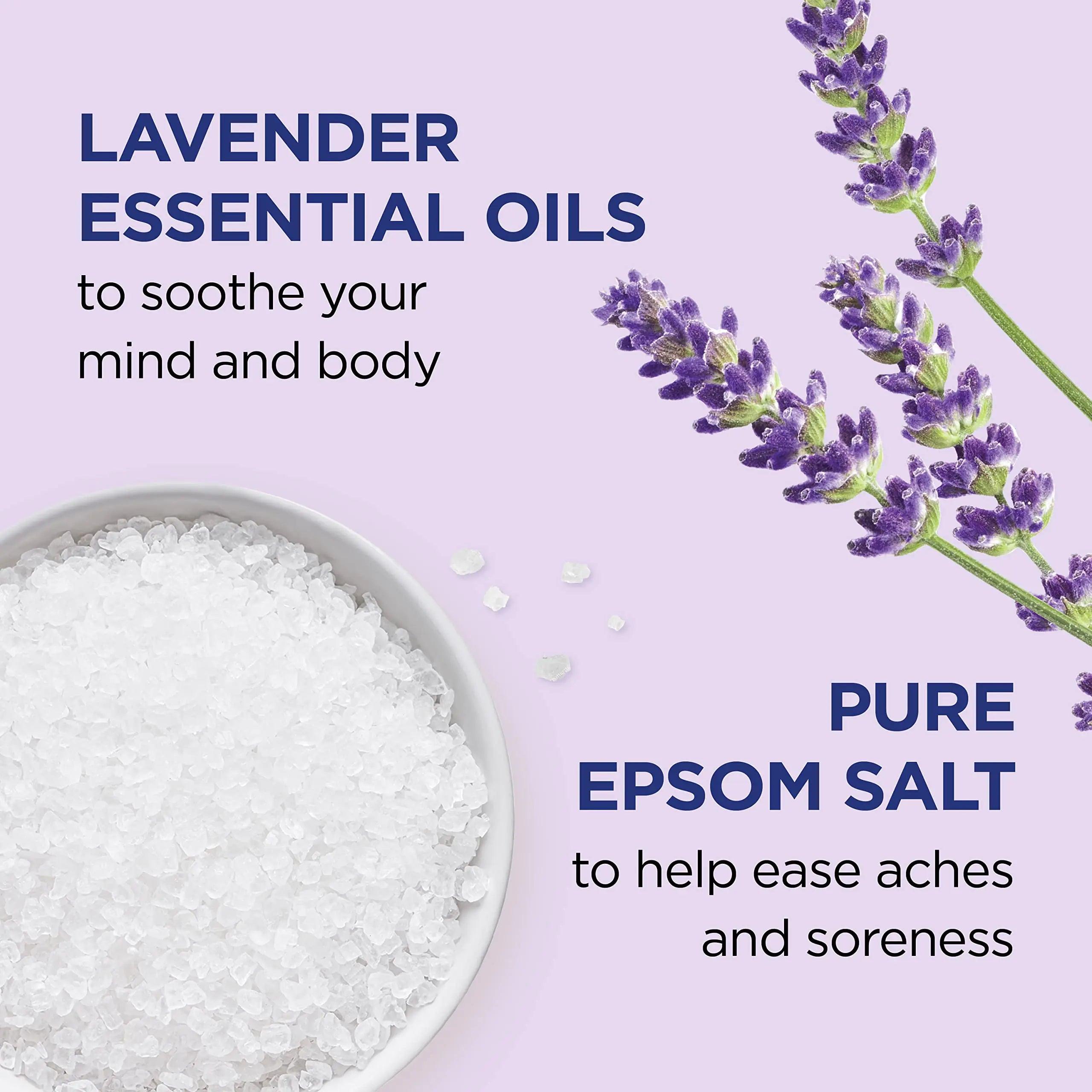 Dr Teal's Pure Epsom Salt, Soothe & Sleep with Lavender, 3 lb (Pack of 4) (Packaging May Vary) - Evallys.com # #