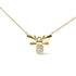 10K Yellow Gold Diamond Accented Bumble Bee Pendant 18" Inch Necklace (H-I Color, I1-I2 Clarity) - Evallys.com # #