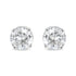 10K White Gold 3/8 Cttw Round Brilliant-Cut Near Colorless Near Colorless Diamond Classic 4-Prong Stud Earrings (I-J Color, I1-I2 Clarity) - Evallys.com # #