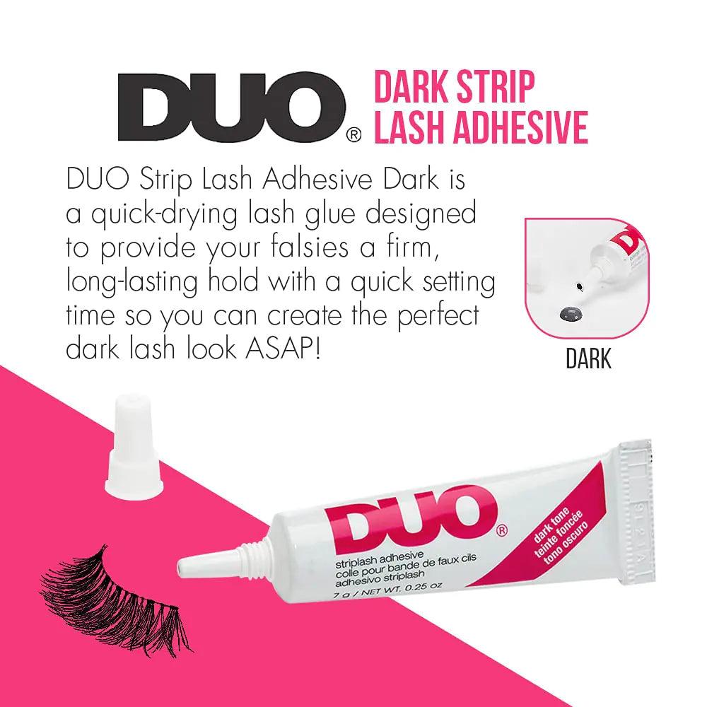 DUO Strip Eyelash Adhesive for Strip Lashes, Dark Tone, 0.25 oz, 2-Packs 0.25 Ounce (Pack of 2) - Evallys.com # #