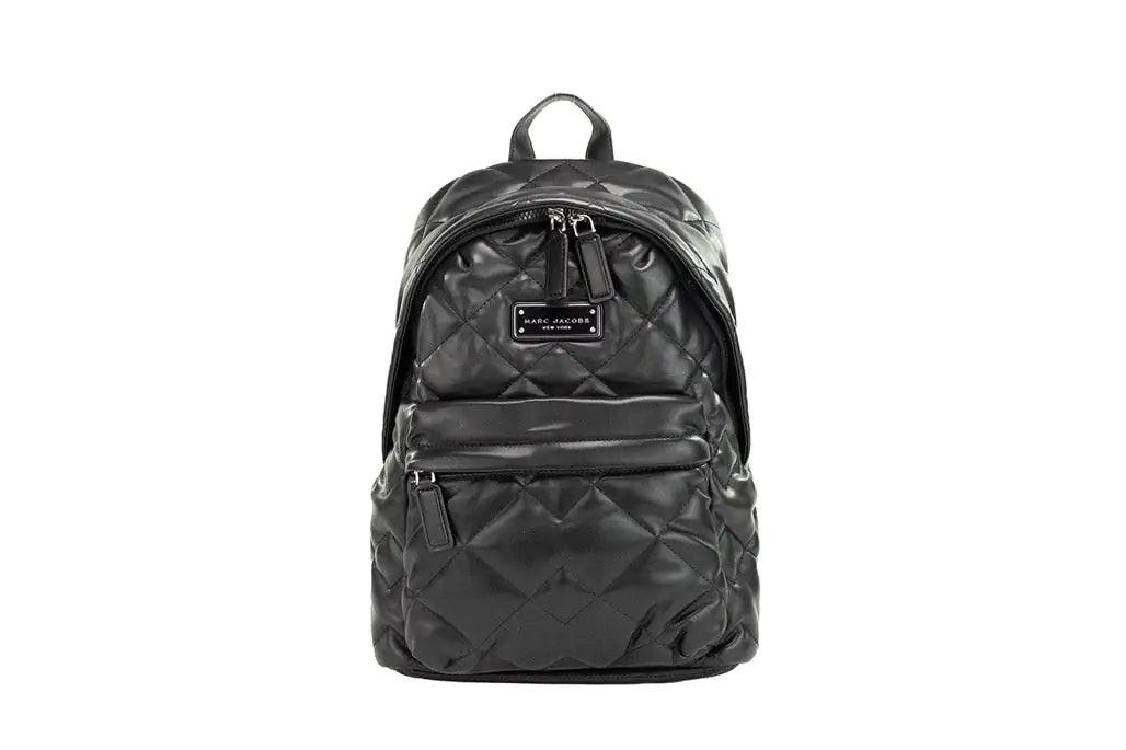 Marc Jacobs Moto Pillow Medium Black Quilted Backpack - Evallys.com # #