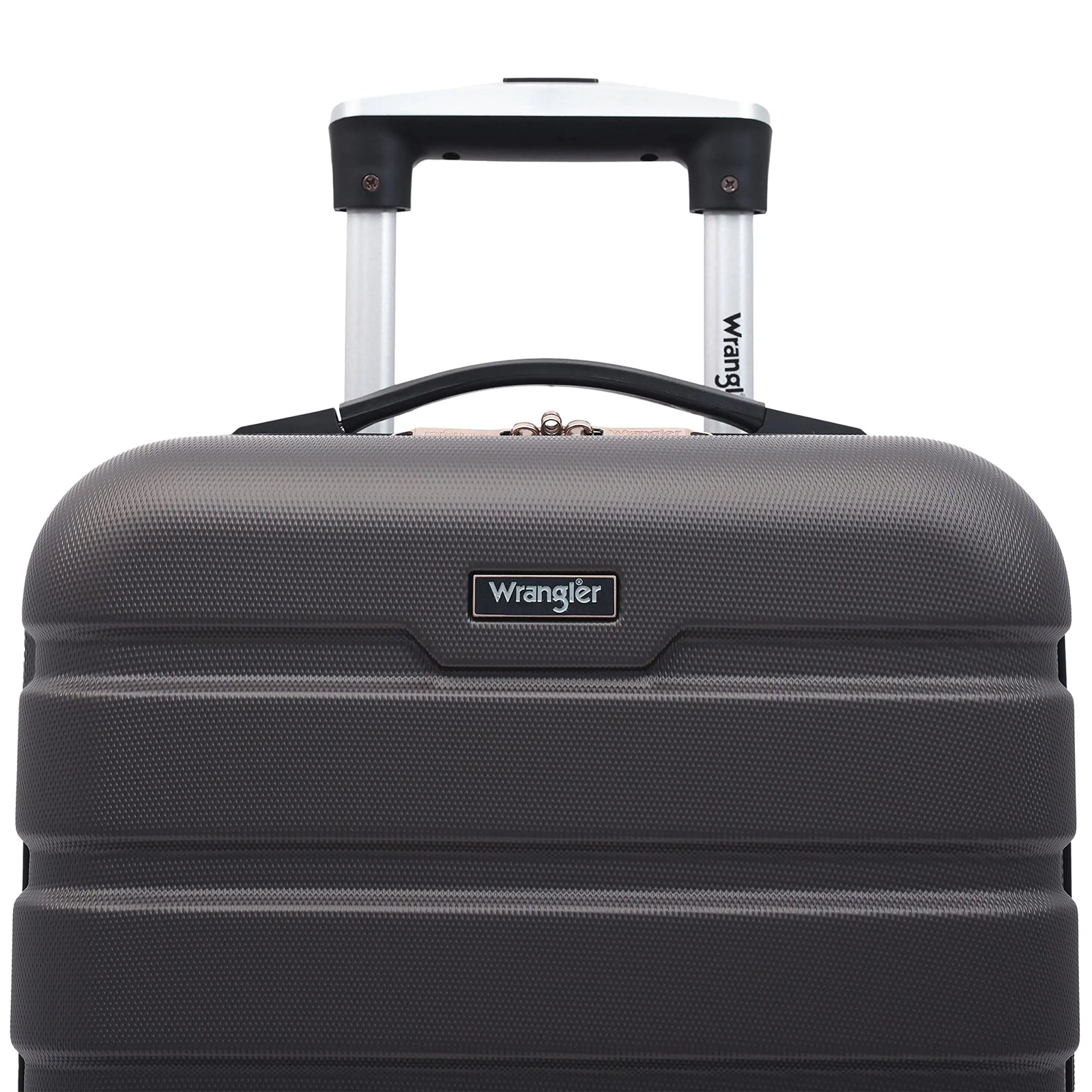 Wrangler Hard side Spinner Luggage, Charcoal, Carry-On 22