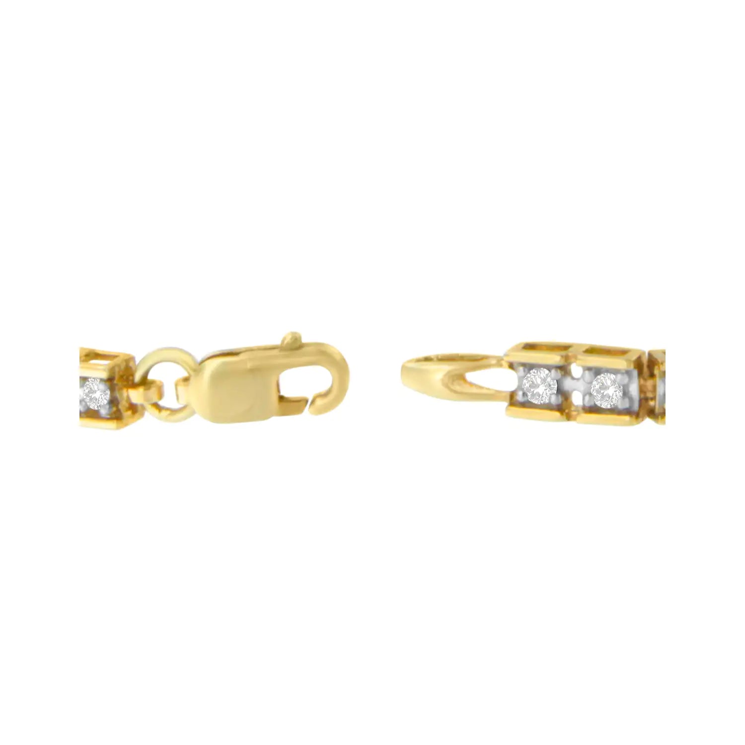 10K Yellow Gold 1.00 Cttw Diamond Channel Set Style 7